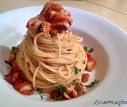 Spaghetti con le seppie - la cucina pugliese
