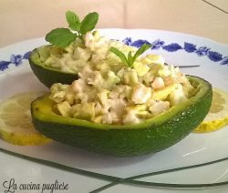Insalata di avocado e gamberetti - la cucina pugliese