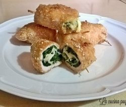 Involtini di pollo al forno con spinaci e fontina - la cucina pugliese