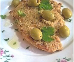 Pollo con patè olive verdi - la cucina pugliese